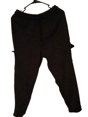 Kids Black Jogger Pants with Elastic Waistband